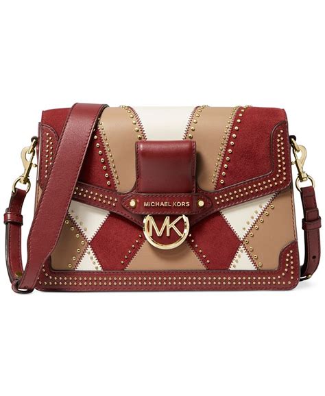 Michael Kors Jessie Large Flap Leather Shoulder Bag